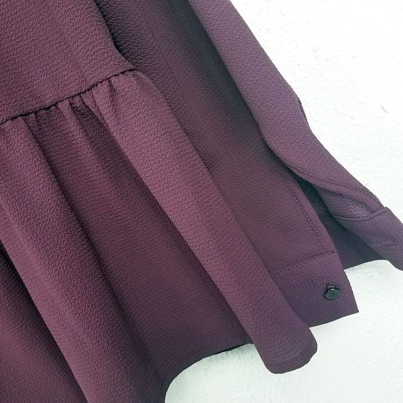 Apt 9 Women's Plum Peplum Top Size Large - Picture 8 of 13